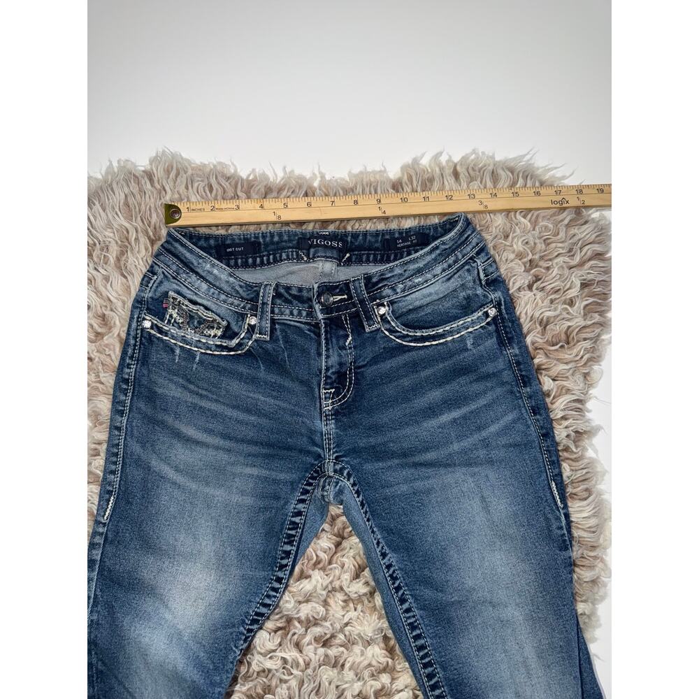 Vigoss women’s heritage fit boot cut blue jeans - Picture 9 of 16